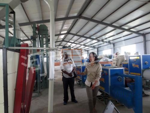 埃塞俄比亞客戶參觀雜糧設備